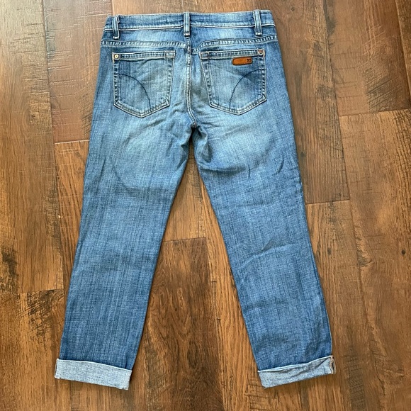 JOE’S Jeans Socialite Kicker, Elizabeth wash cropped, cuffed jeans, size W27 - Picture 2 of 13